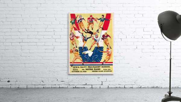 1942 Iowa Pre-Flight vs. Notre Dame | Row 1 Wall Preview