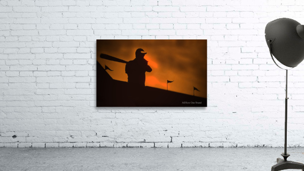 Baseball Stadium Sunset Art Wall Preview