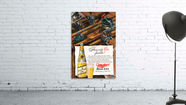 1951 Miller Beer Advertisement Art Wall Preview