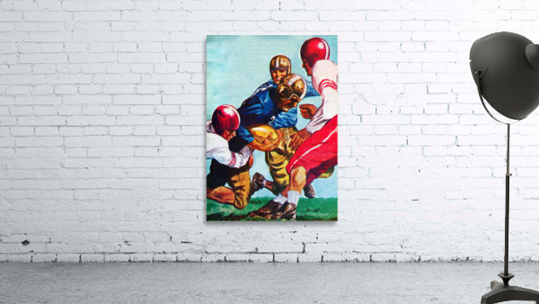 1946 Gridiron Action Football Art  Wall Preview