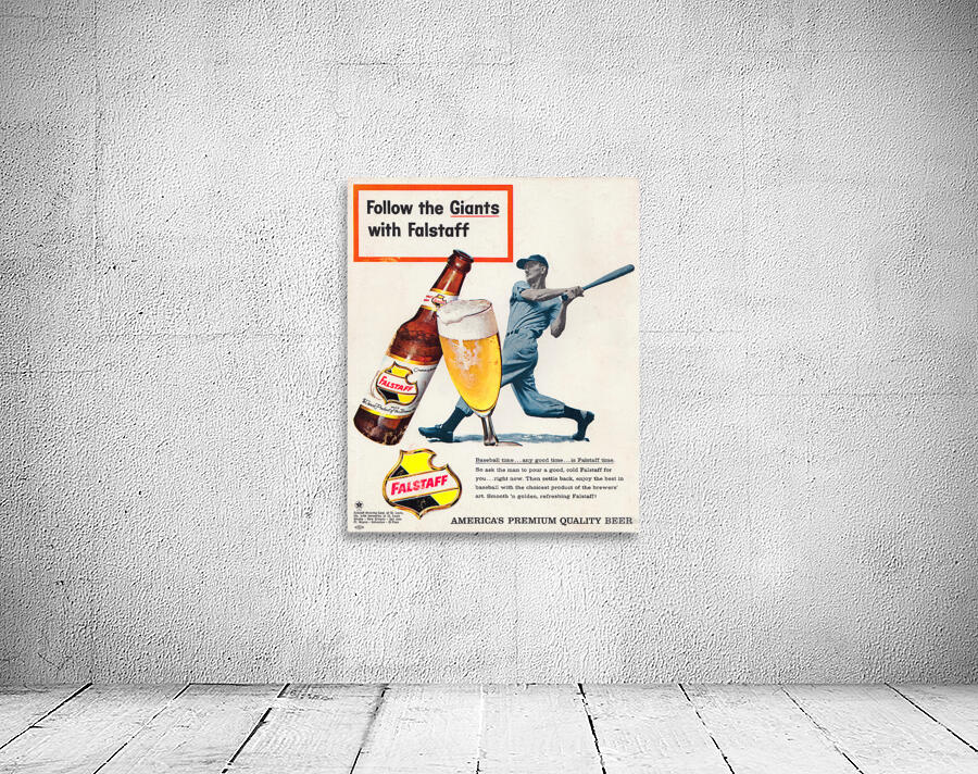 1960 Falstaff Beer Vintage Metal Sign by Row One Brand Wall Art