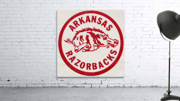 Retro Seventies Arkansas Razorback Print by Row One Brand Wall Art