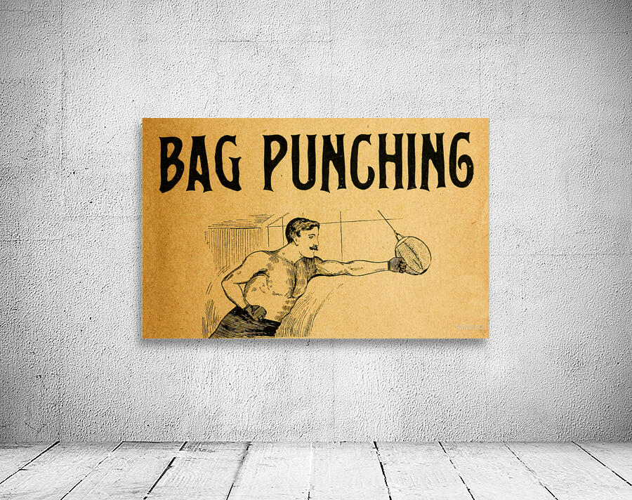 1895 boxing bag punching Wall Preview