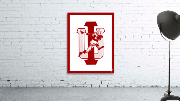 1969 Indiana IU Football Player Art Wall Preview