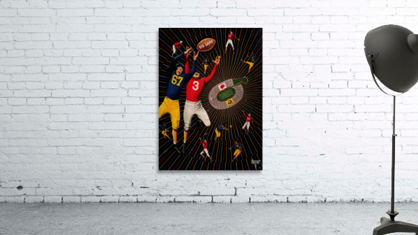 1951 Cal vs. Stanford Football Program Cover Art Wall Preview