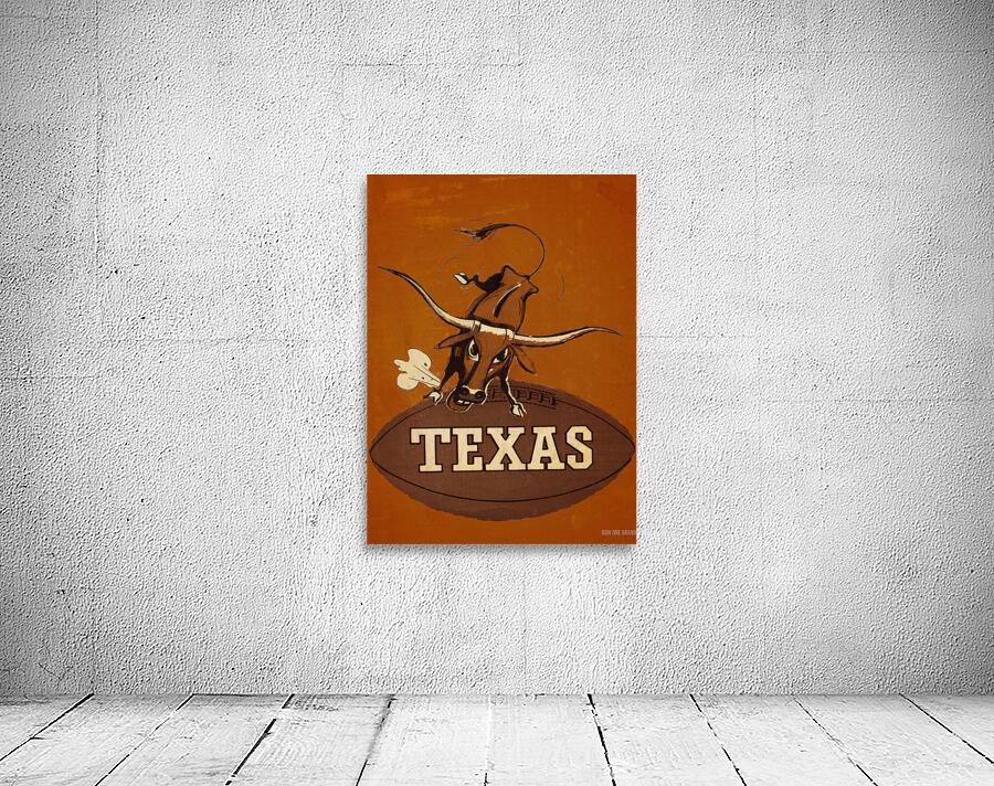 1957 Texas Longhorns Remix Art Wall Preview