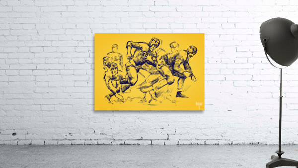 1938 Cal Bear Touchdown Art Wall Preview
