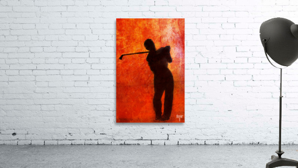 Abstract Golf Sunset Art Wall Preview