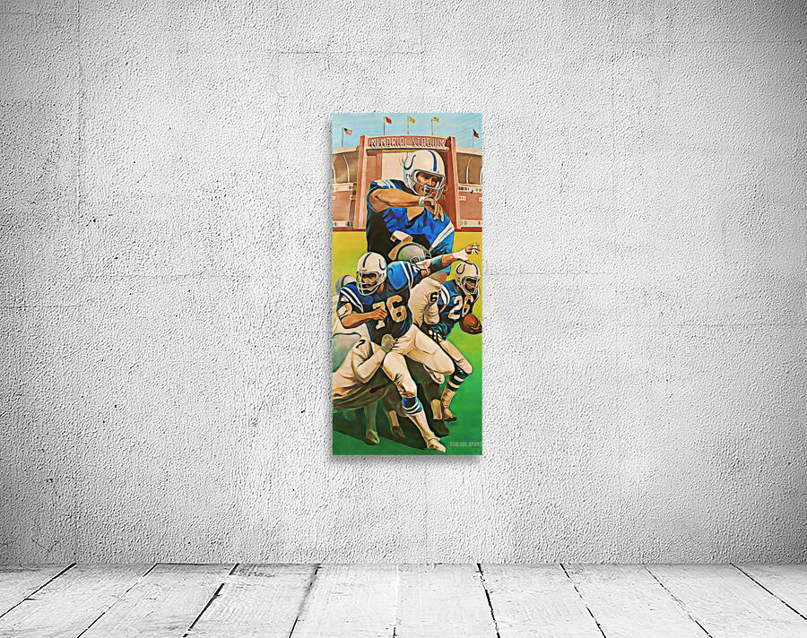 1978 Baltimore Colts Art by Row One Brand Wall Art