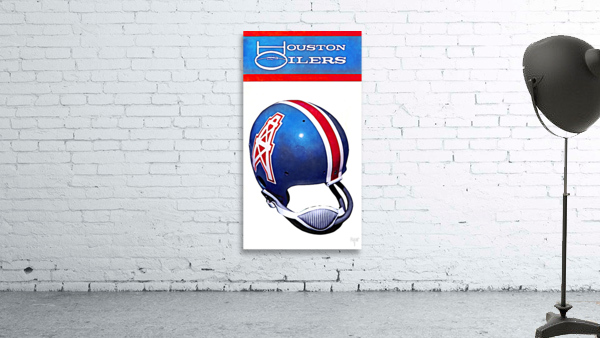 1973 Houston Oilers Football Helmet Art by Row One Brand Wall Art 1973 Houston Oilers Football Helmet Art by Row One Brand Wall Art