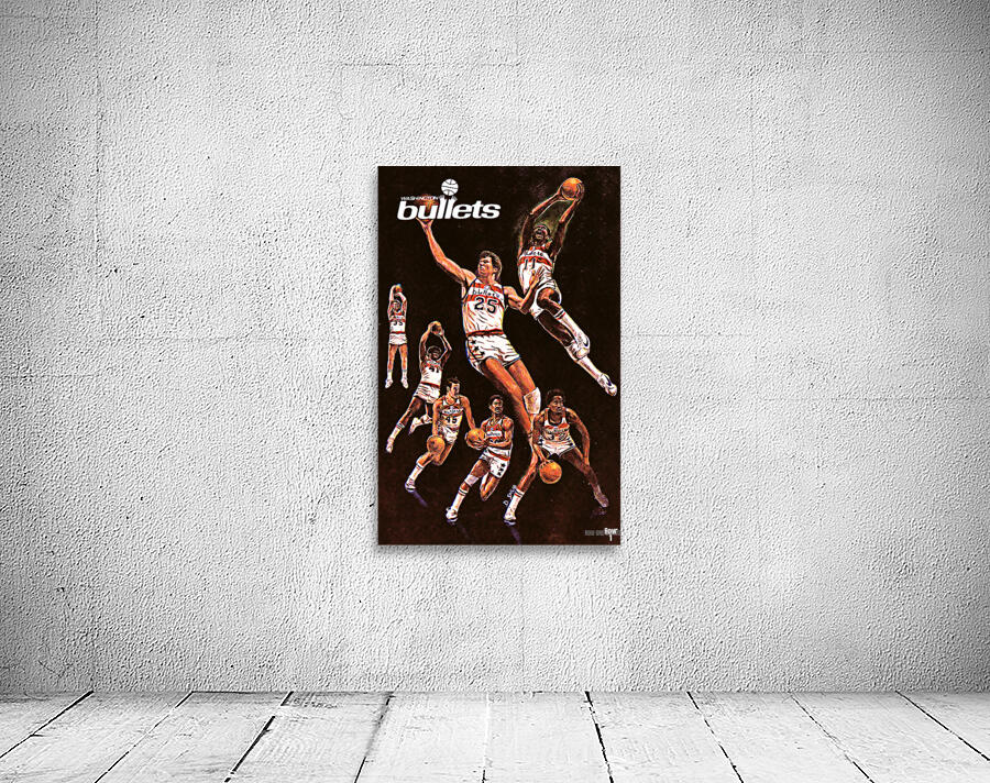 1981 Washington Bullets Art  Wall Preview