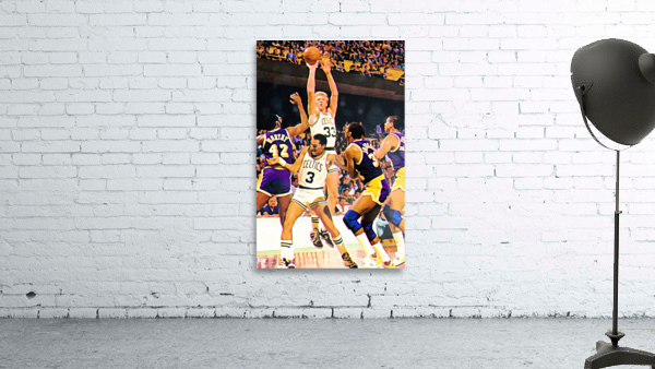 larry bird celtics lakers art Wall Preview