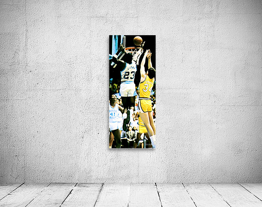 Michael Jordan Grabs Backboard Wall Preview