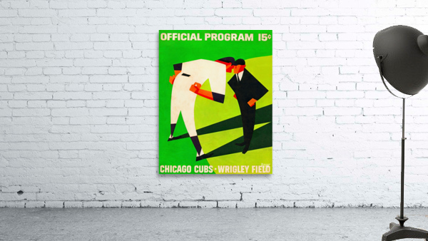 1966 Chicago Cubs Program Art Wall Preview