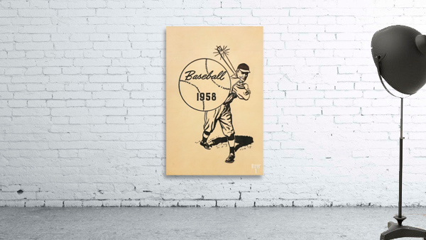 1958 Baseball  Wall Preview