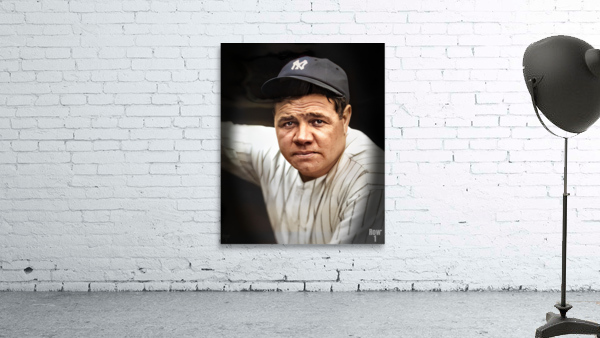 Babe Ruth Color Photo by Row One Brand Wall Art
