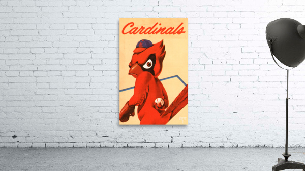 1955 St. Louis Cardinals Art Wall Preview