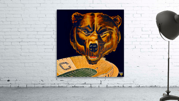 Vintage Cal Bears Football Art Wall Preview