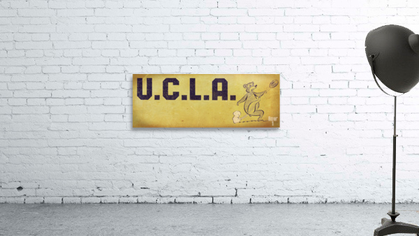 Vintage UCLA Bruins Football Cartoon Wall Preview