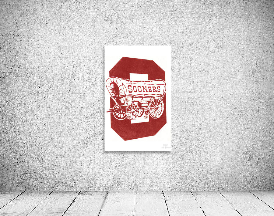 1983 Oklahoma Sooners Throwback Art Wall Preview