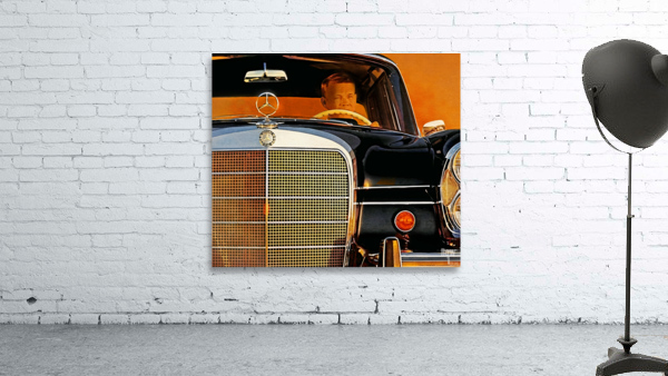 Vintage Mercedes Benz Car Art by Row One Brand Wall Art