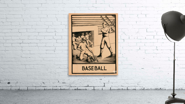 1929 Baseball Art Wall Preview
