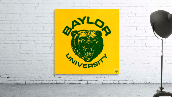 Retro Eighties Baylor Bear Wall Art Wall Preview