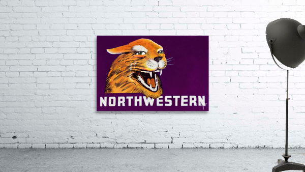 Vintage Northwestern Wildcat Art Wall Preview