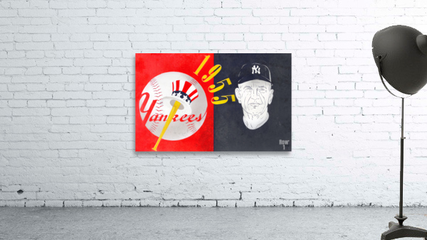 1955 New York Yankees Art Wall Preview