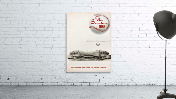 1966 Washington Senators Program Art Wall Preview