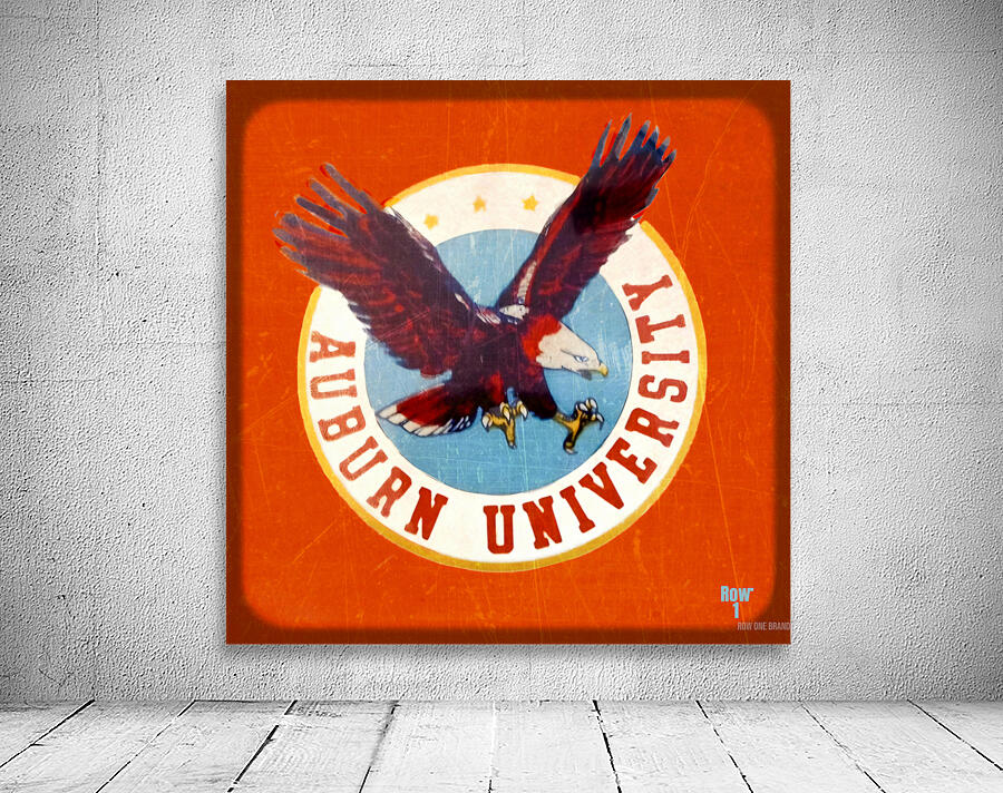Vintage Auburn University Throwback Art Wall Preview
