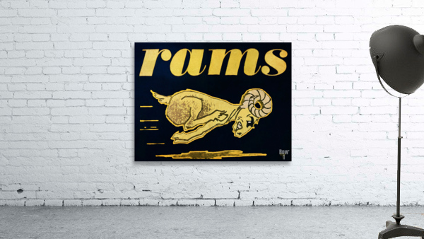 Sixties Rams Throwback Art Wall Preview