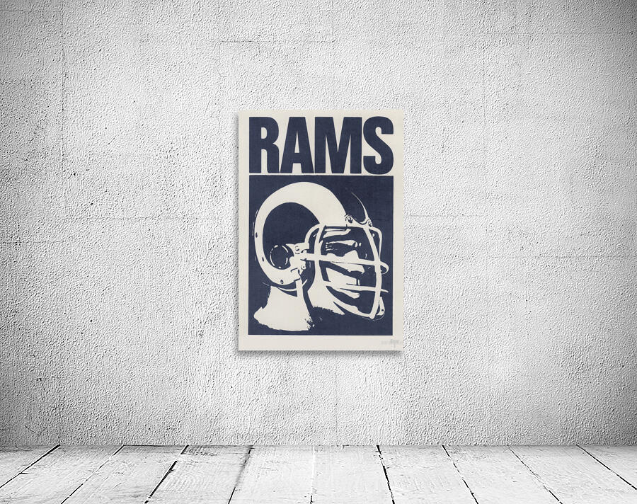 Vintage Sixties LA Rams Art by Row One Brand Wall Art