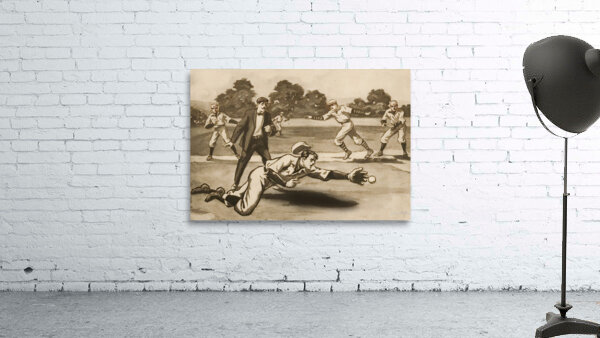 1911 Baseball Art Wall Preview