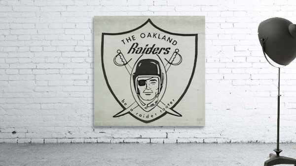 Sixties Oakland Raiders Be a Raider Rooter Wall Preview