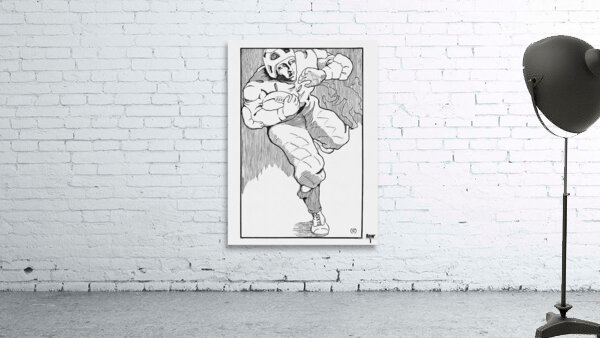 Early 1900s Gridiron Illustration Wall Preview