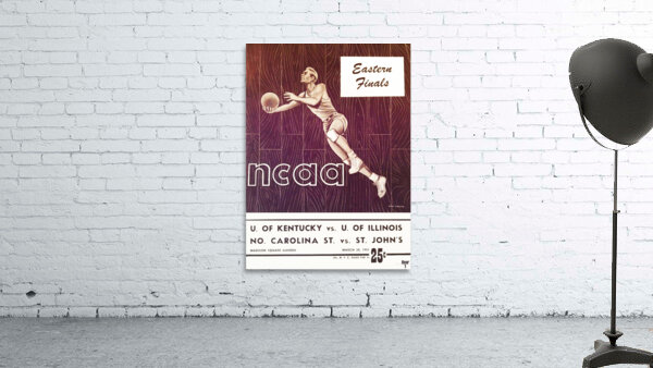 1951 NCAA Eastern Finals Program Art Wall Preview