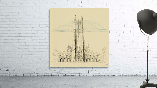 1950s Duke University Campus Art Wall Preview