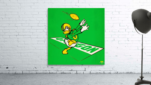 Oregon Duck Throwback Cartoon Art Wall Preview