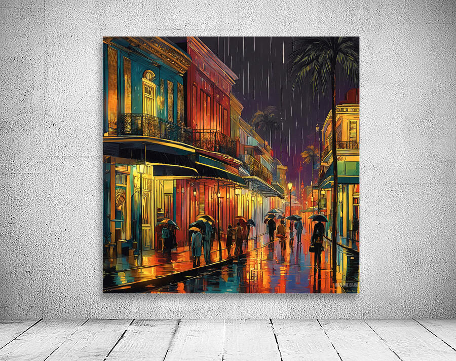 Rainy Night in New Orleans Wall Preview