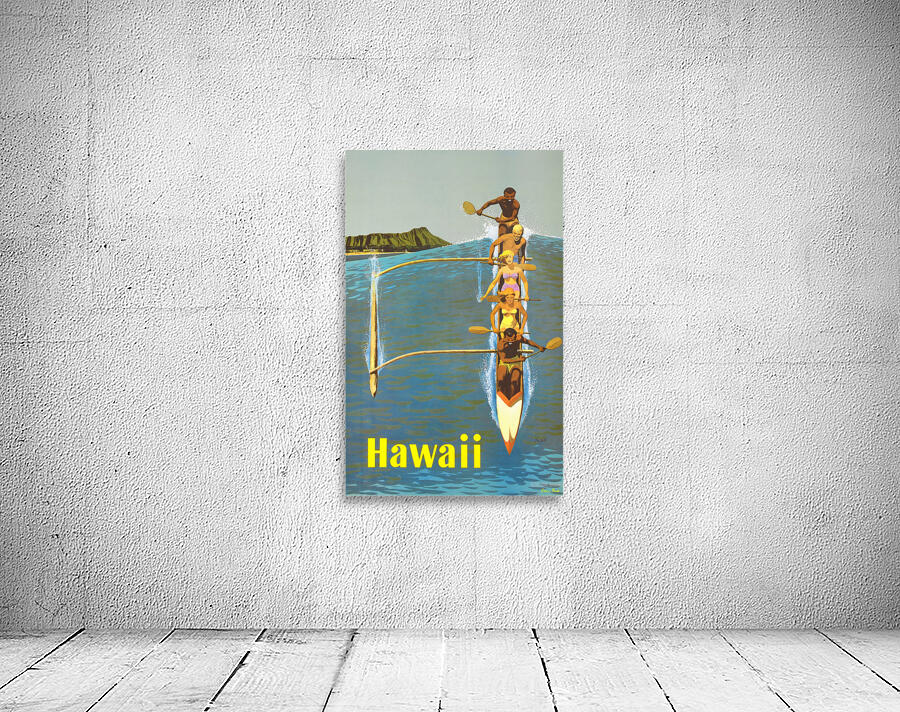 1960 stanley galli hawaii travel poster Wall Preview