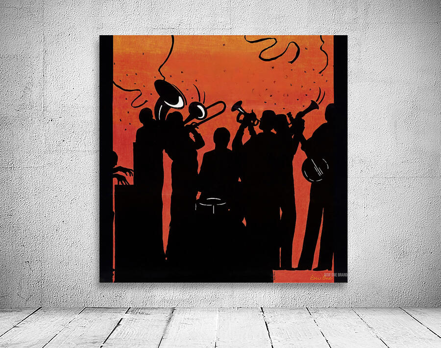 vintage jazz art Wall Preview