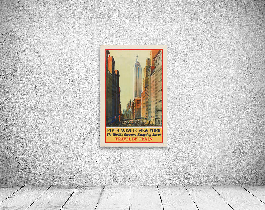 vintage fifth avenue new york poster Wall Preview