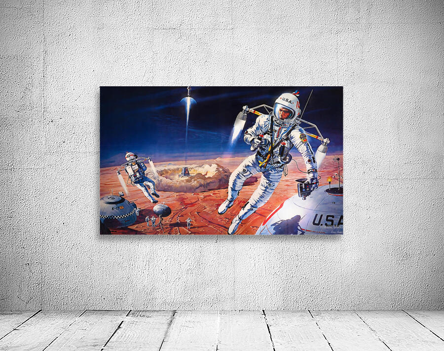 1964 United States Astronauts Art Wall Preview