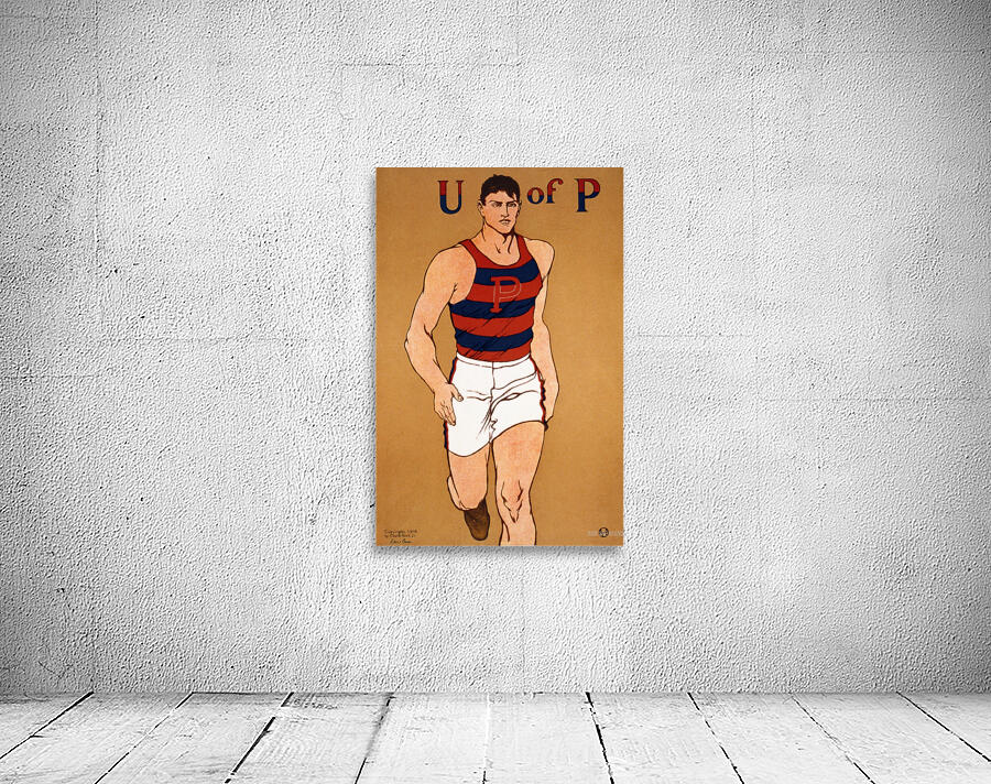1908 penn track art Wall Preview