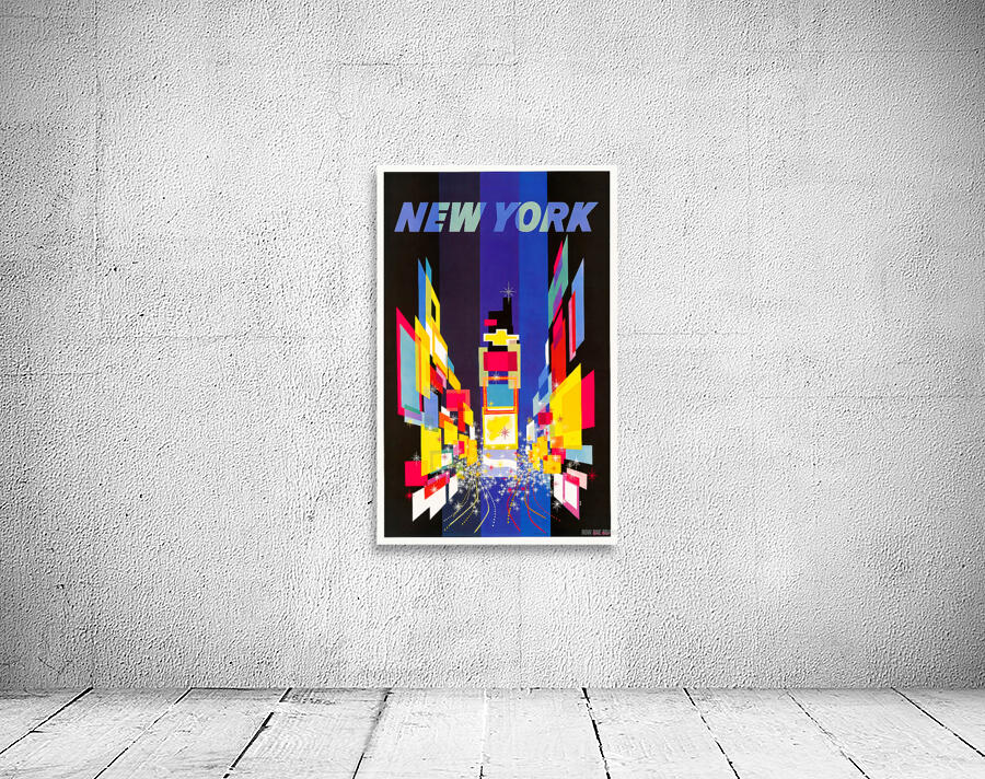 vintage sixties abstract new york art Wall Preview