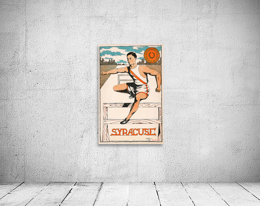 1908 syracuse track poster row one Wall Preview