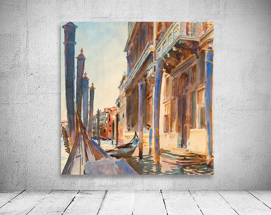 sargent gondola moorings on grand canal Wall Preview