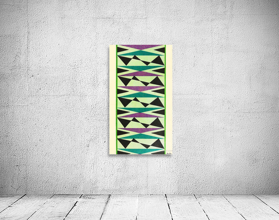 abstract pattern green purple Wall Preview