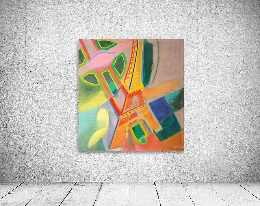 abstract art eiffel tower 1924 robert delauney Wall Preview